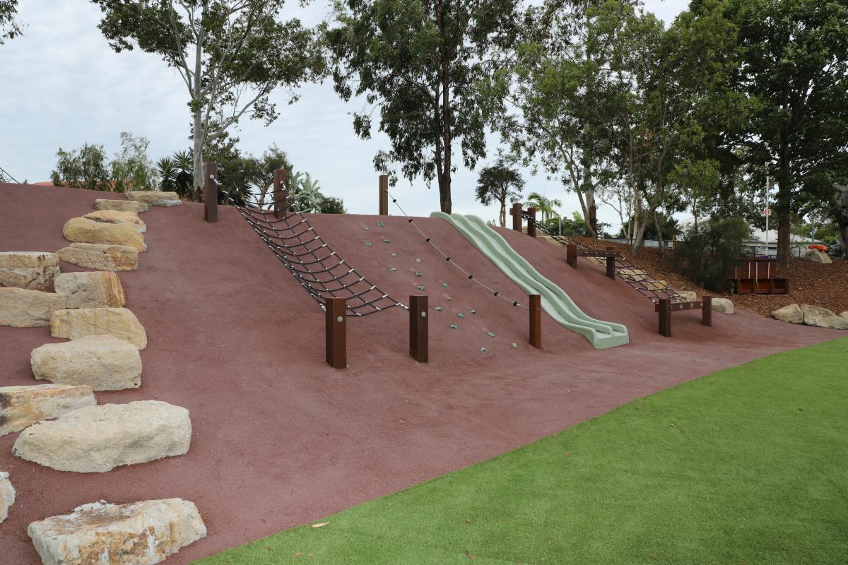 Slopes can be a design plus for playgrounds