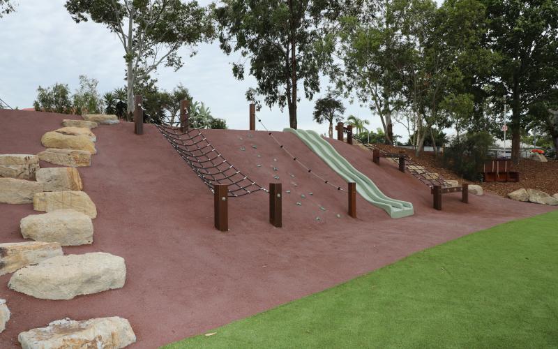 Slopes can be a design plus for playgrounds
